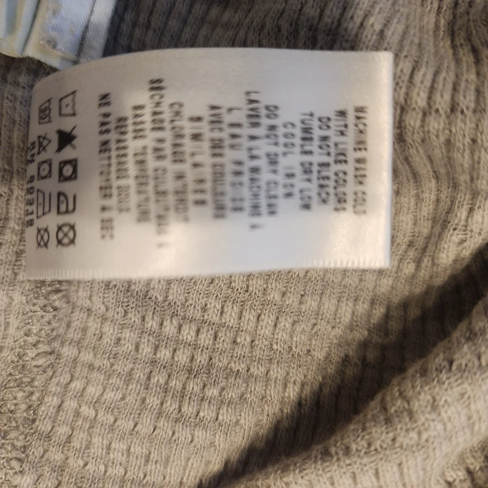 Boys Lucky brand size 4 gray waffle texture long sleeve shirt "Nashville guitar" - Picture 7 of 7